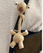 Handmade Crochet Prehistoric Sloth Bag Charm - Funny Long Neck Sloth Plush Toy,Gift for Animal Lovers