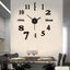 Promotion 3D Wall Decal Decorative Clock