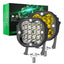 Amber LED Light Bar – Adjustable Curved/Straight Linkable Off-Road Lights