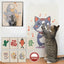 Self-Adhesive Cat Scratching Mat with Cartoon Print