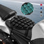 Pressure-reducing, shock-absorbing, breathable motorbike seat cushion