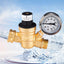 Lead-Free RV Water Pressure Regulator with Gauge