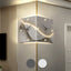 No-Drill Minimalist Double-Sided Wall Clock Set