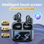 Clip-on earphones with color screen, support 134 languages, Bluetooth V6.0, are waterproof, have an ergonomic design, and offer up to 40 hours of battery life