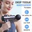 Portable Deep Tissue Massager with 6 Speeds & 8 Heads