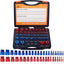 44Pcs Alloy Nut and Bolt Thread Inspector, Charge-Free Thread Gauge, Metric and SAE Size Identification Tool for Inspection of Fixed Bolts or Threaded Holes