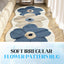 Summer Soft Irregular Flower Pattern Rug