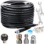 INSTANT! 5800PSI Sewer Jetter Kit - Unclogs Drains/Pipes with Rotating Nozzle, Fits Most Pressure Washers