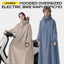 Unisex Hooded Oversized Electric Bike Rain Poncho