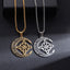 Celtic Moon Pendant Necklace - Stainless Steel & Adjustable Chain, Perfect Unisex Gift for Any Occasion