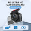 FOR A ! 4K Ultra HD dash cam with night vision Wi-Fi and loop recording for continuous monitoring