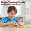 Luban Lock Wooden Puzzle - Stimulates Spatial Intelligence, Natural Wood Design, Educational Family Game