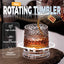New Year 360° Rotating Whiskey Glass Tumbler