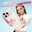 Clear Magnetic Phone Case with Bowknot Pattern