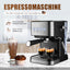 Espresso machine for home use with steam wand