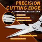 Kitchen Scissors All Purpose - Stainless Steel Kitchen Shears