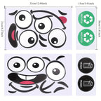 Eco-Friendly Trash Can Face Sticker Set
