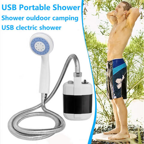 Portable Shower for Camping with Water Pump