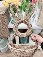 Easter ! - Bunny Basket Hanging Wall Pocket Spring Decor