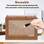 Wooden Lottery Ticket Game Board & Money Box with Counter