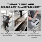 Flash Sale ! High-Strength 4-Flute Serrated Eccentric Drill Bit Kit