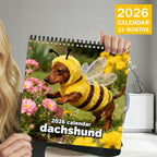 Dachshund Wall Calendar – Cute Sausage Dog 12-Month Planner for Dog Lovers
