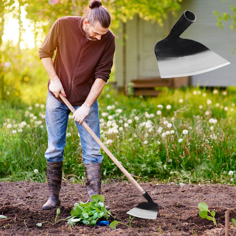Thickened Manganese Steel Weeding and Land Reclamation Agricultural Hoe