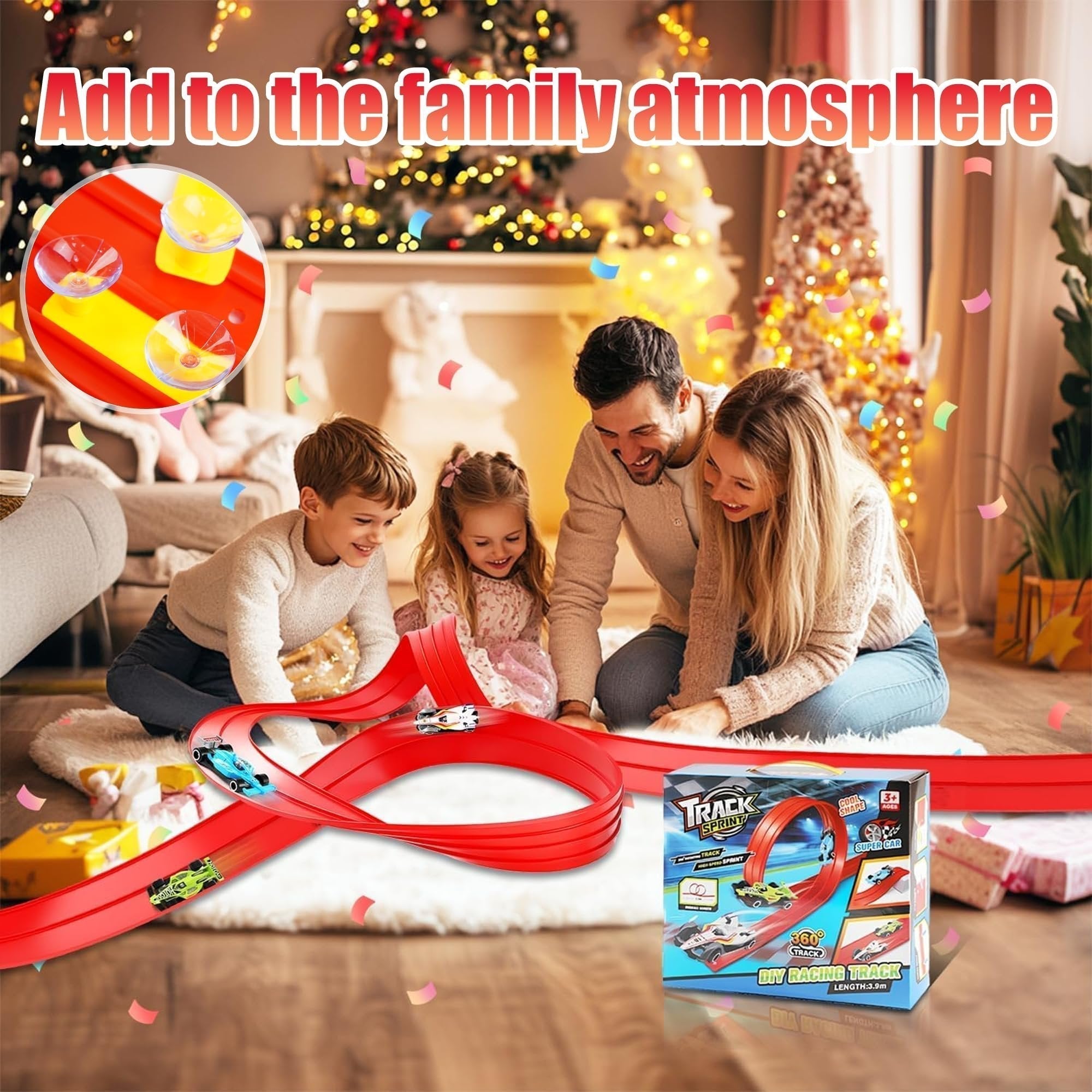 Early Christmas DIY Flexible Racing Track Toy