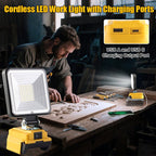 3000LM Cordless LED Work Light with charging Ports