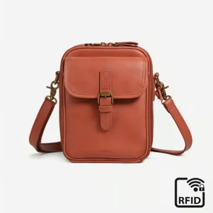Crossbody Leather RFID Bag
