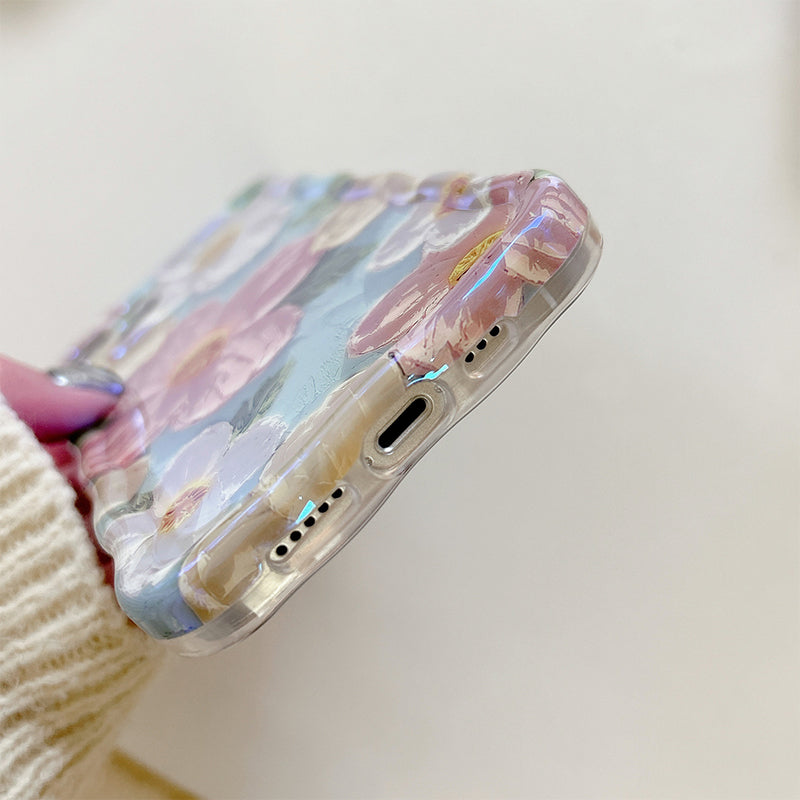 Colorful Retro Oil Painting Print Phone Case