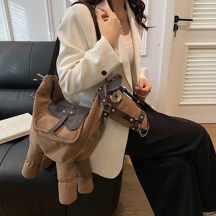 Unique Horse-Shaped Shoulder Bag