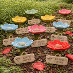 Flower-Shaped Resin Bee Watering Station