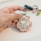 Pet Paw Shaped Leather Keychain - Keep Them By Your Side