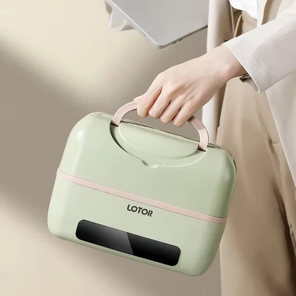 1.2L Portable Electric Lunch Box with Double-Layer