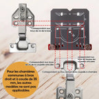 Hinge Drilling Positioner Auxiliary Tool