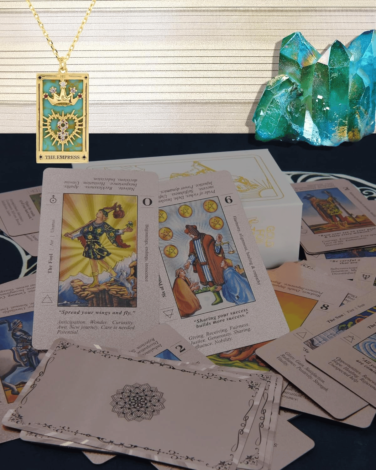 NOW! Witchy Cauldron Tarot Card Set – Rose Gold Accents, Complete Guide Book & Velvet Pouch