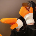 Holiday Mega Sale The "Silly Goose" Knitted Thermal Handcrafted Mittens