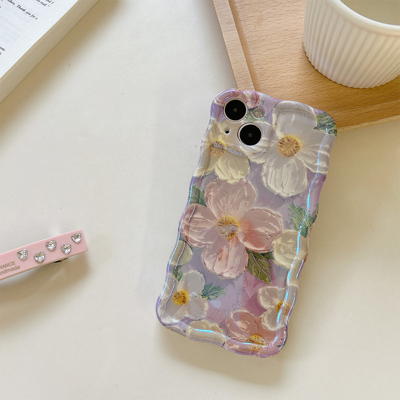 Colorful Retro Oil Painting Print Phone Case