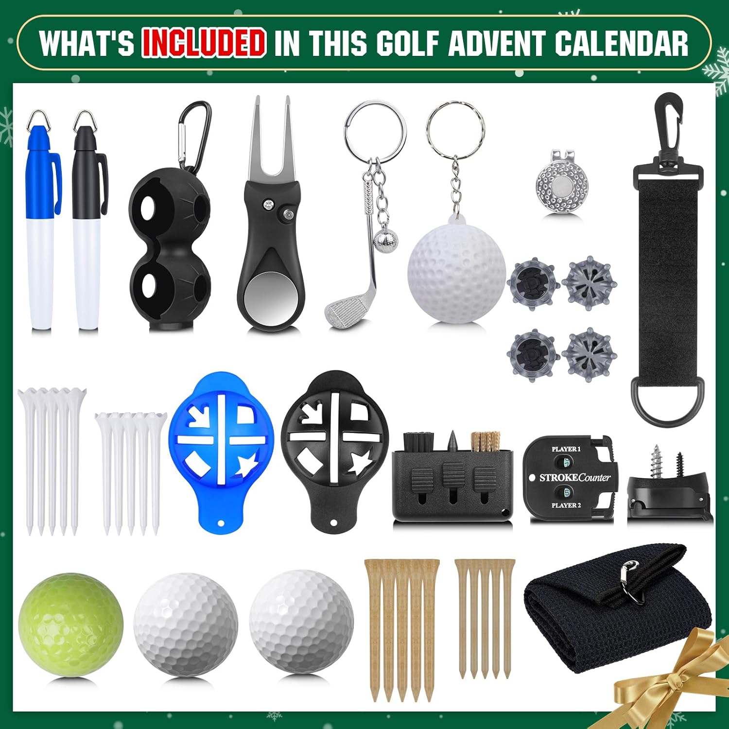 Up to Golf Advent Calendar -24 Days of Golf Surprises & Christmas Fun