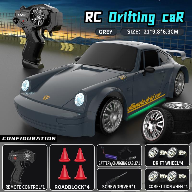 Gifts For Children RC Drift Racing Car 1:20 Scale Model with 2.4GHz Remote 360° Spins & LED Lights