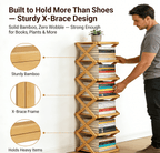 Instant-Use Bamboo Rack – 9 Tiers, No Tools Needed