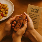 Classic Wooden Pocket Prayer Cross Gift Ensemble: A Cherished Symbol of Peace