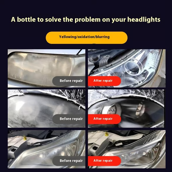 Automotive Headlamp Restoration Fluid Kit