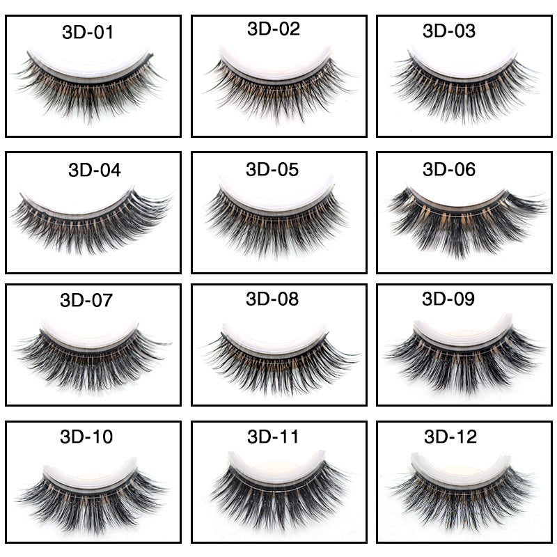 3D self-adhesive false eyelashes