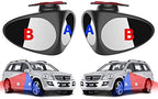 HD Car Blind Spot Elimination Mirror - 360° Rotatable, Rain/Fog Resistant