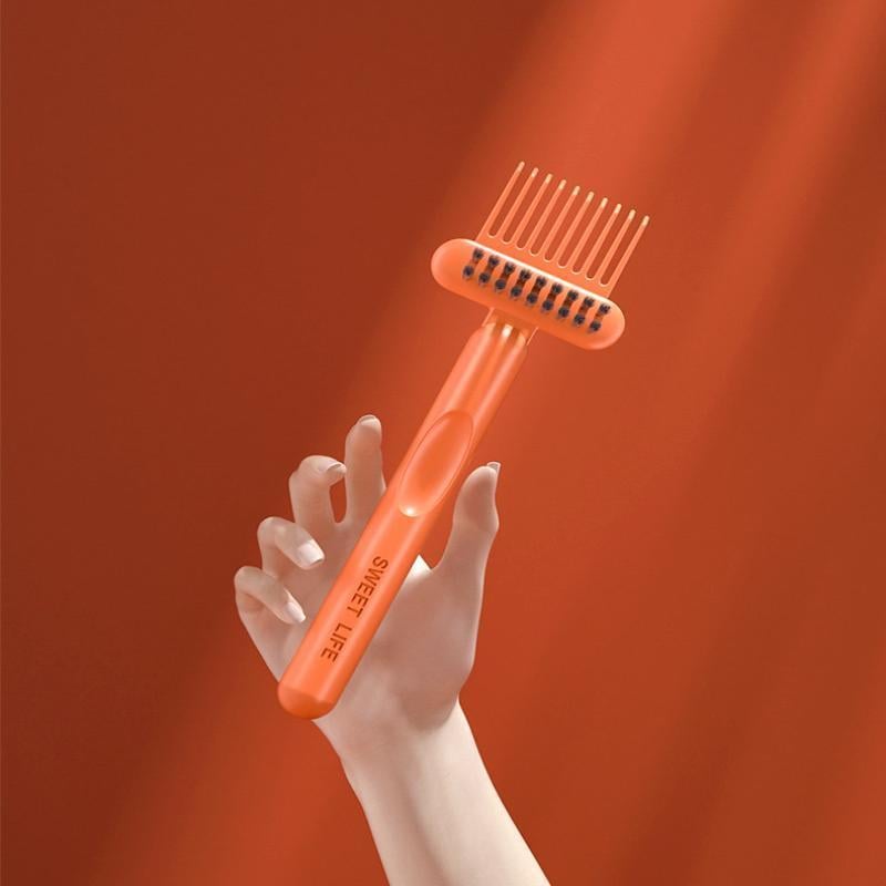Comb & Hairbrush Cleaner Set — Dual-Tool Mini Rake/Bristle Brushes