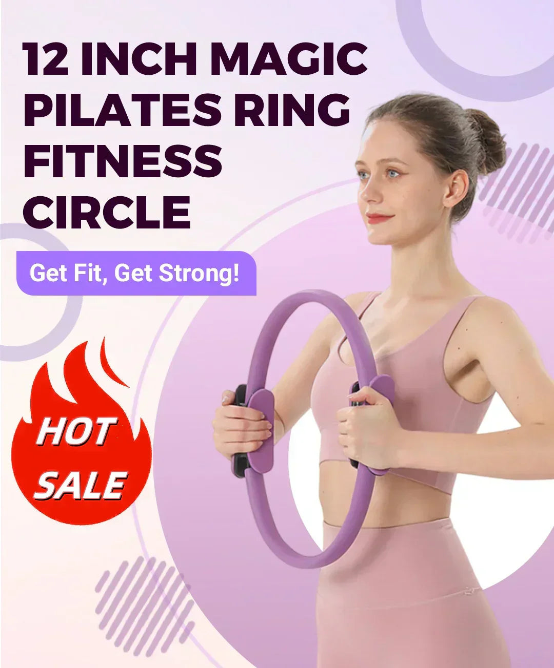 Pilates Ring Fitness Trainer | Toning Ring for Core, Arms & Legs