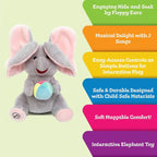 Cute Hide & Seek Elephant Plush Doll - Interactive Play with Soft Material, Perfect Gift for Kids