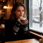 Cute Women’s Knitted Cat Gloves — For Warm Hands & Free Fingers